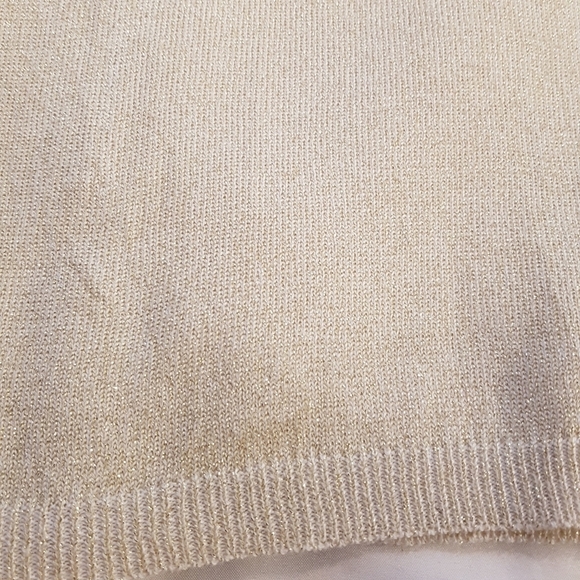 Minoti girls size 9-10 years Sparkly gold sweater - Picture 2 of 6